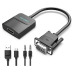 Vention ACNBB VGA to HDMI Converter with Female Micro USB and Audio Port